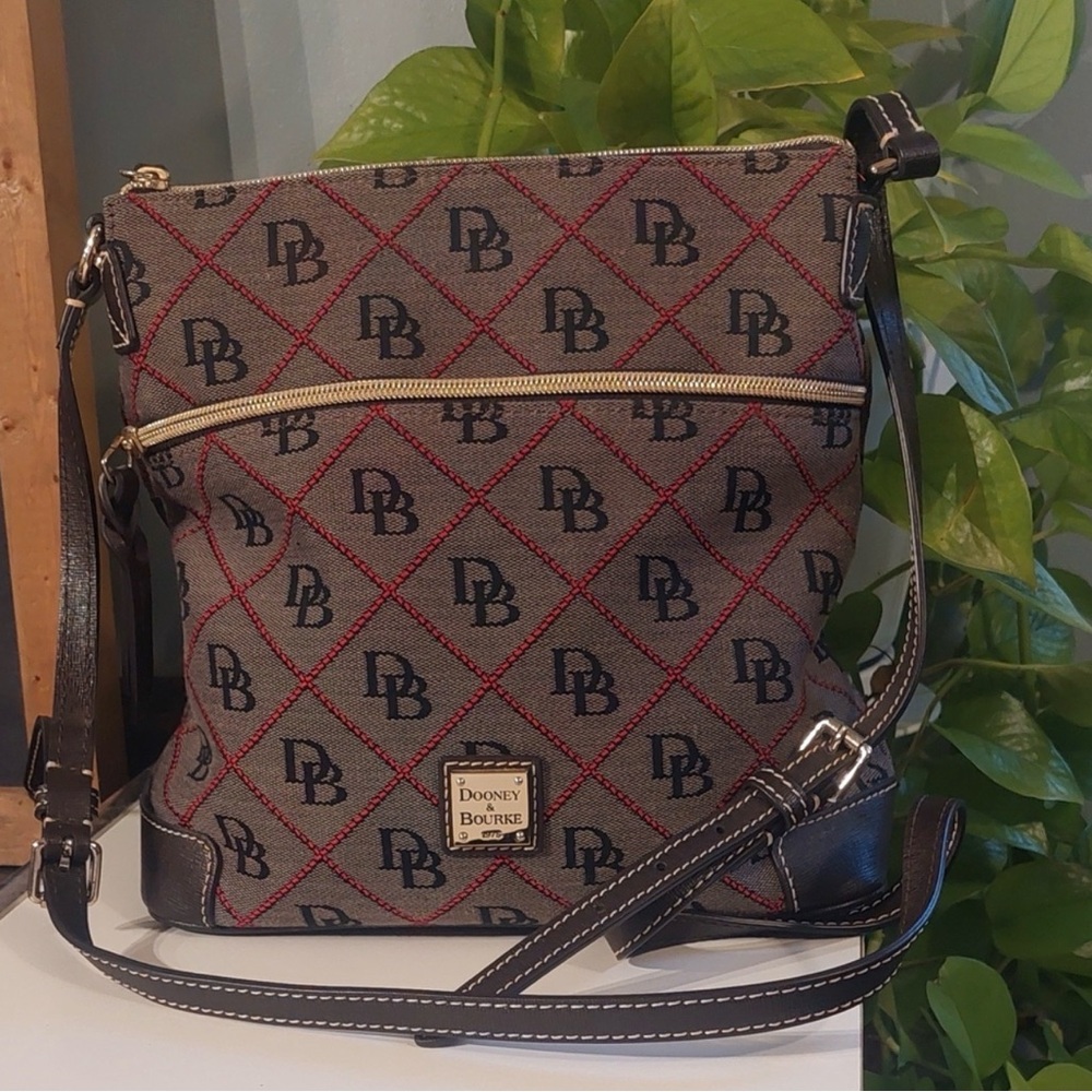 Dooney & Bourke Brown Canvas Crossbody bag